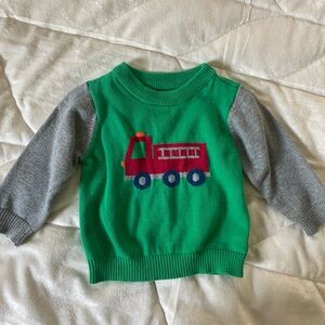 The Children's Place Baby boy’s Firetruck Sweater size 3-6 mos